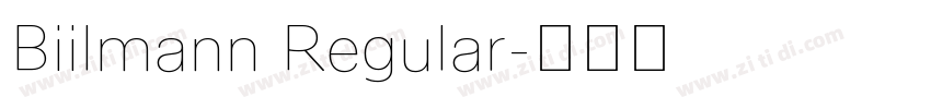 Biilmann Regular字体转换